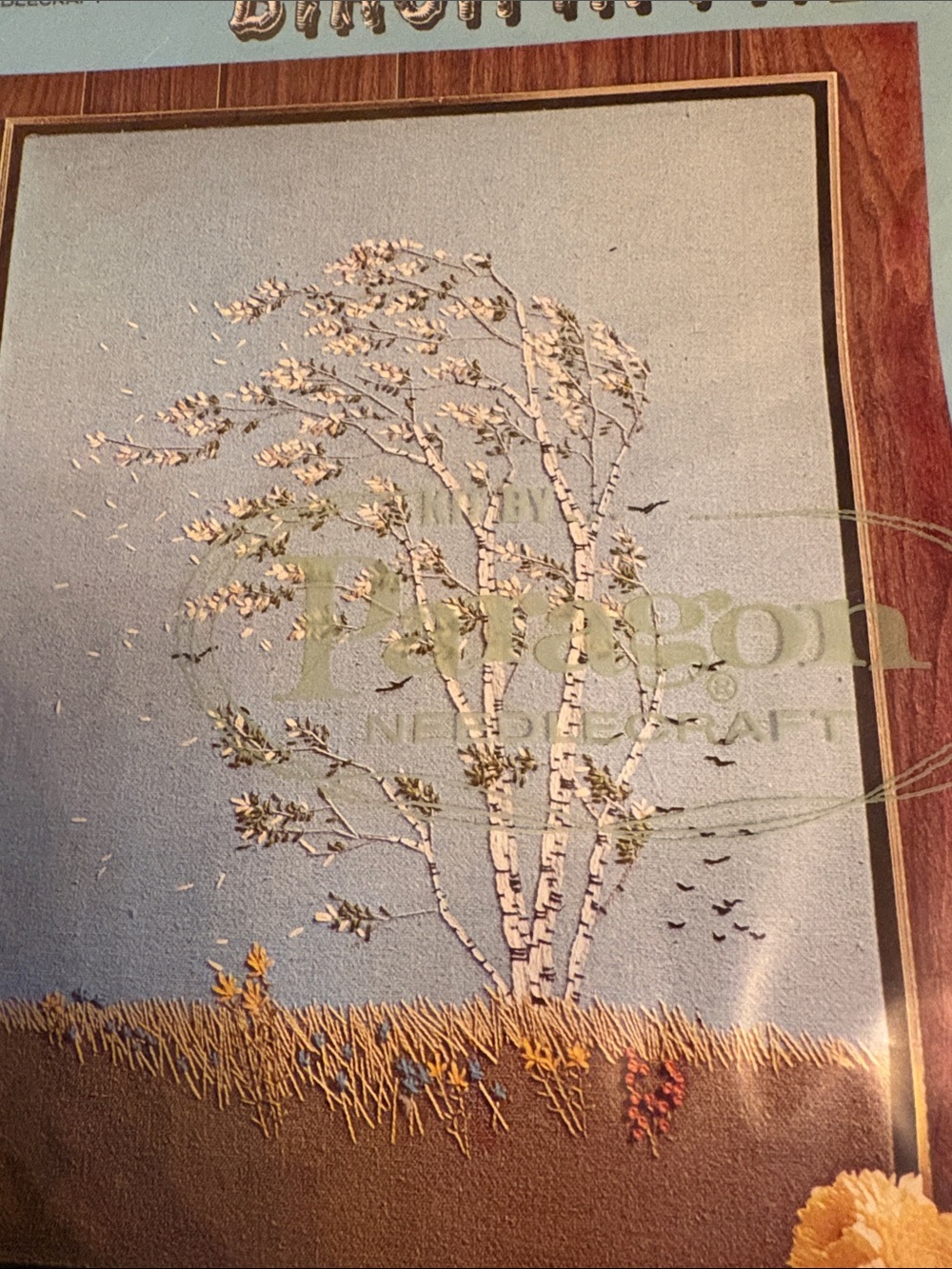 Vintage NWT Paragon Creative Stitchery Kit "Birch In The Wind"